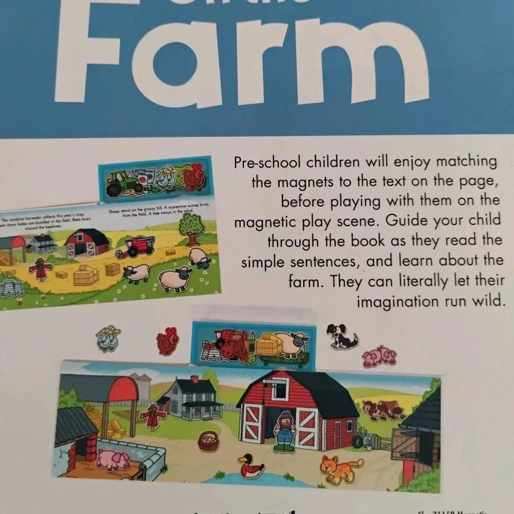 On the Farm by Erin Ranson Magnetic Story and Play Scene